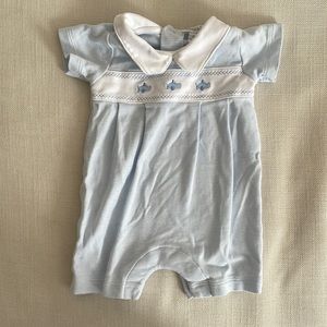 Kissy Kissy airplane shortall. Size 0-3 months.